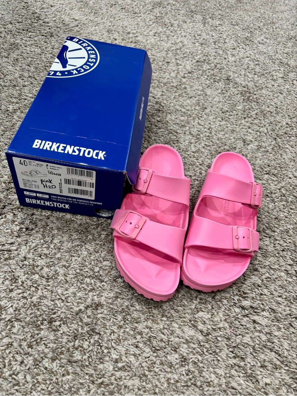 Birkenstock Ladies Arizona EVA Sandals - Pink